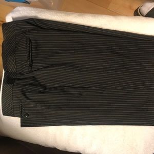 Pinned striped dress pant